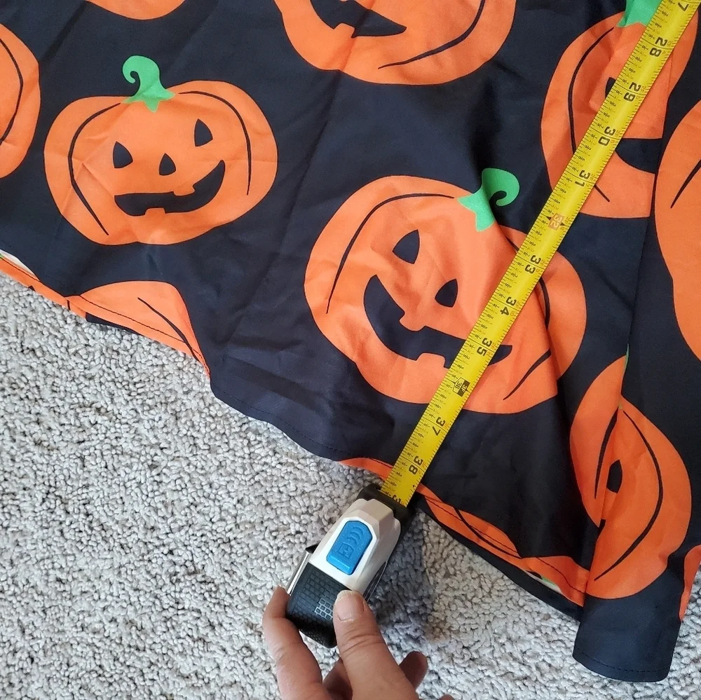 Black and Orange Pumpkin Dress Size Large